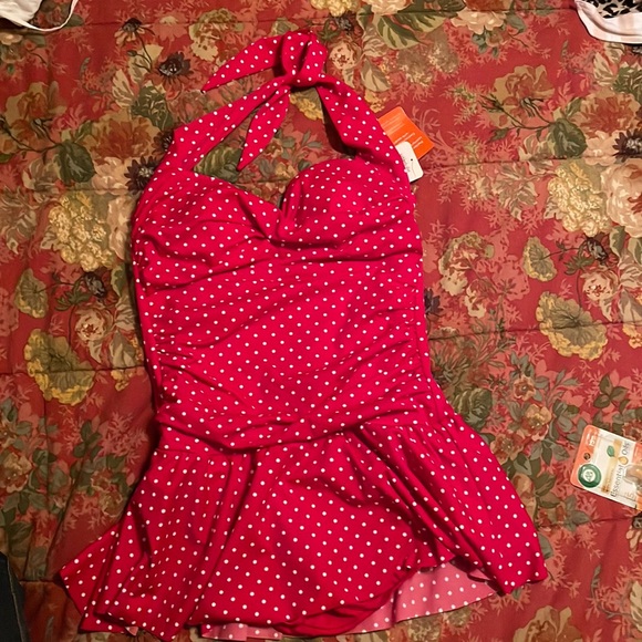 One piece bikini halter, with cups - Picture 1 of 2